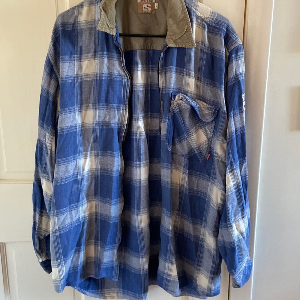 Vintage scotch & soda zip up flannel